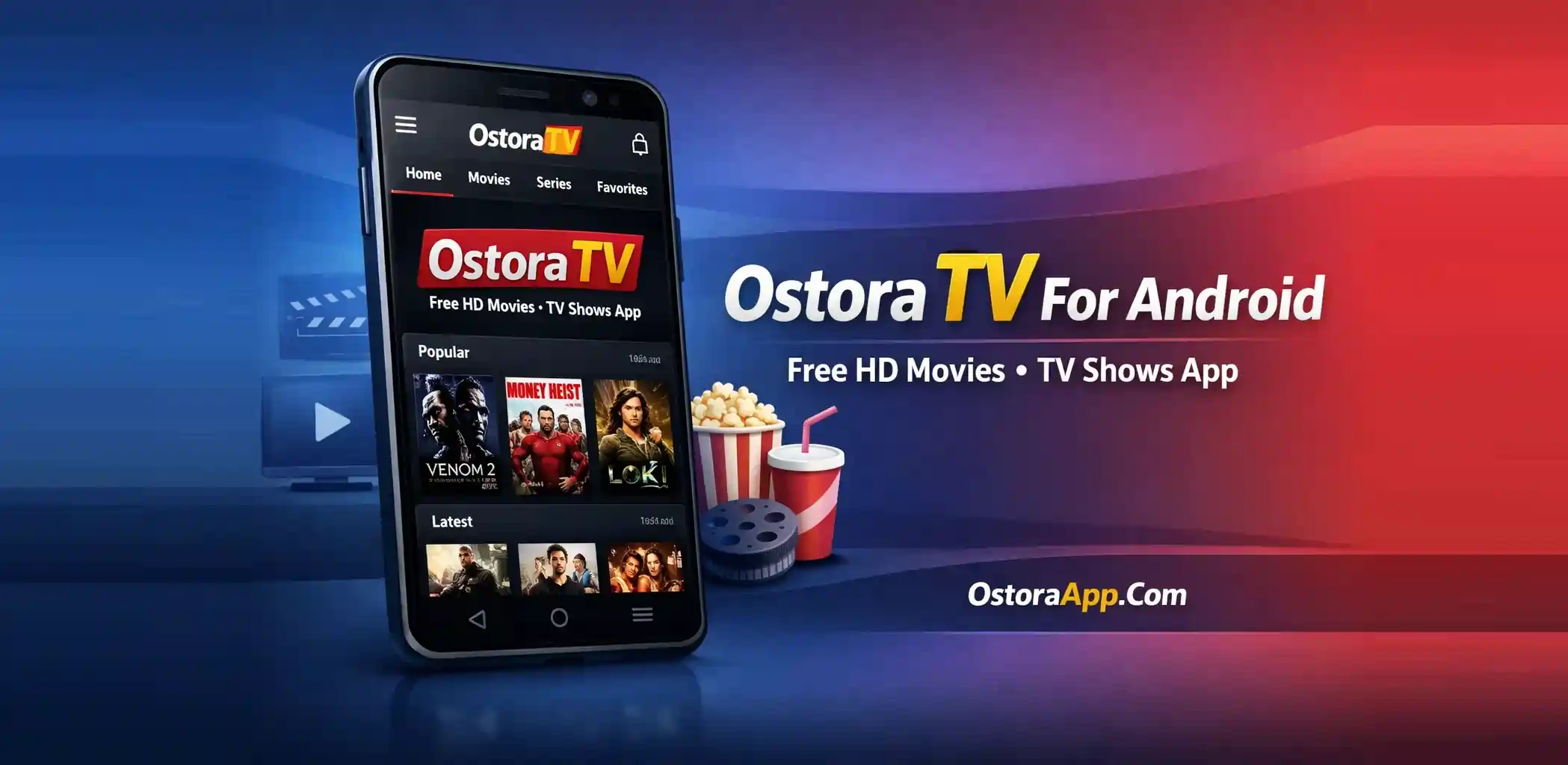 أوستورا تي في للأندرويد - تطبيق مجاني للأفلام والمسلسلات التلفزيونية بجودة HD
